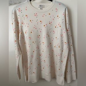 Style & Co. Stars Crewneck Sweater Size Large NWT
